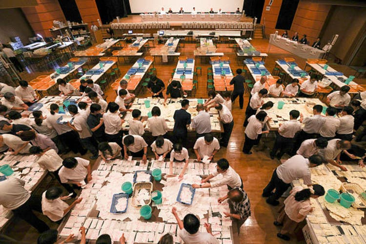 Japan Holds Elections For House Of Councillors