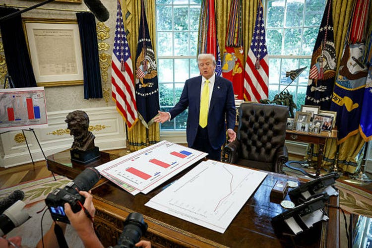 President Trump Makes Announcement On The Economy