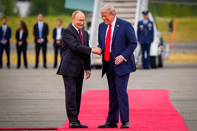 U.S. President Trump And Russian President Putin Meet On War In Ukraine At U.S. Air Base In Alaska