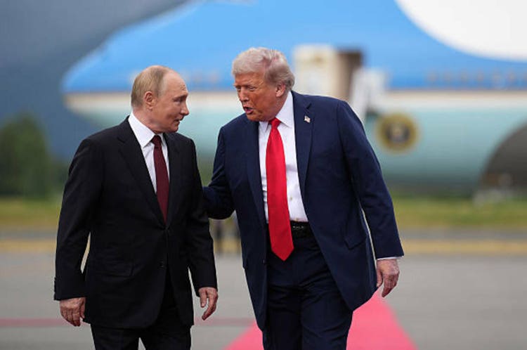 U.S. President Trump And Russian President Putin Meet On War In Ukraine At U.S. Air Base In Alaska