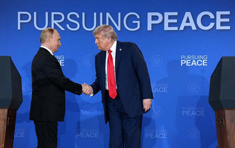 U.S. President Trump And Russian President Putin Meet On War In Ukraine At U.S. Air Base In Alaska