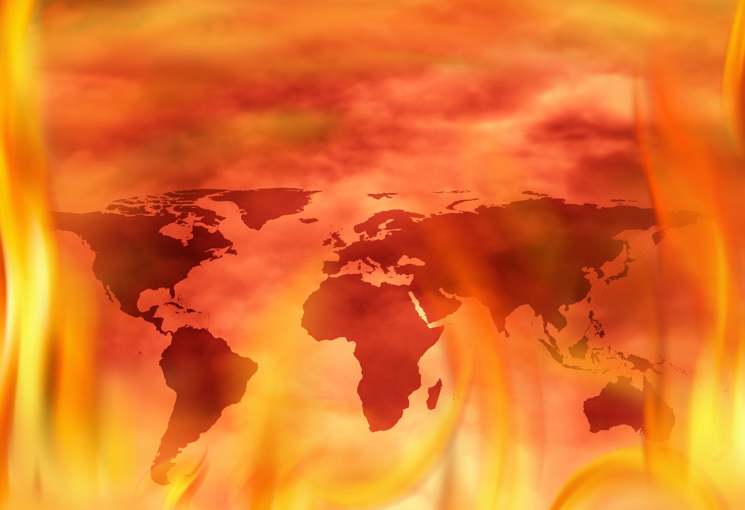 Environmental and political global issues concept