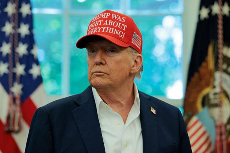 President Donald Trump Makes Announcement From The Oval Office
