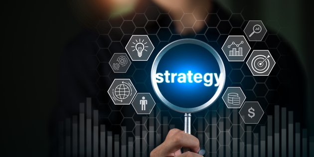 Strategic thinking, business planning, and data-driven growth. Perfect for concepts like business development, performance analytics, leadership direction, and innovative planning systems.