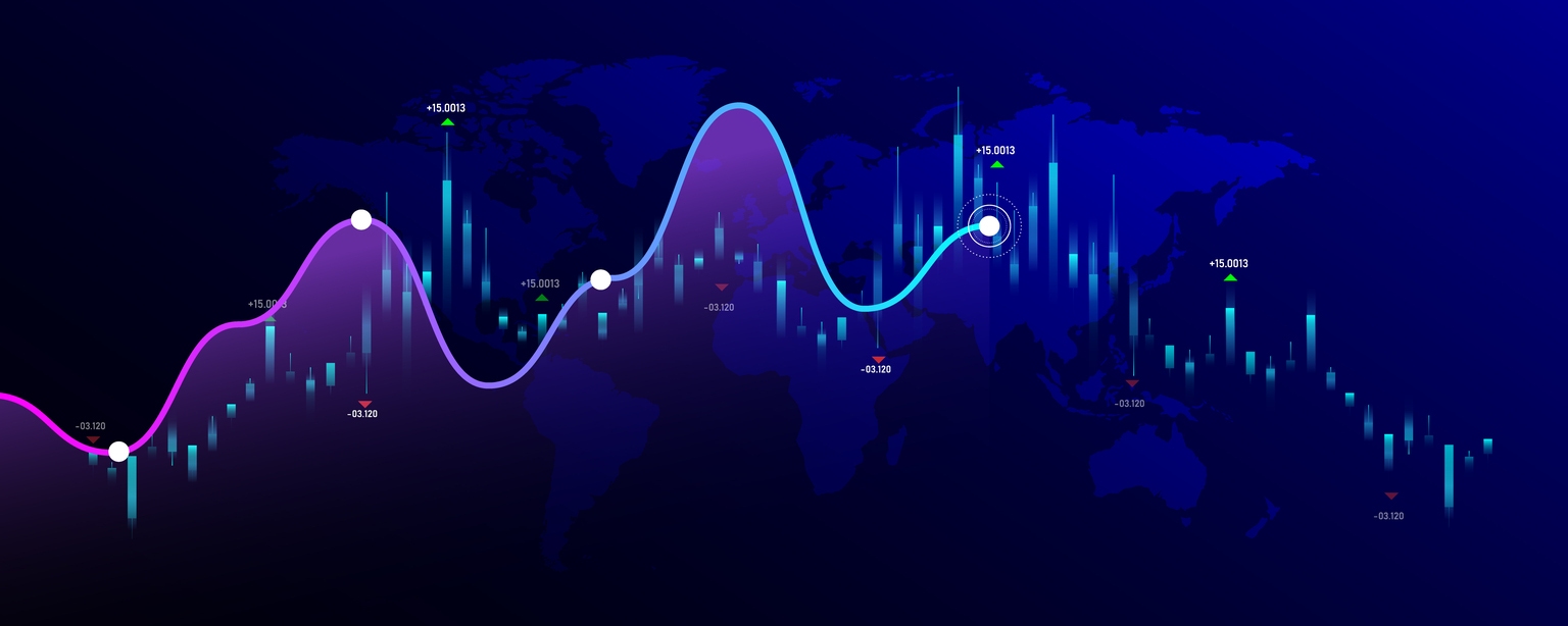 financial graph technology stock trading market trading
