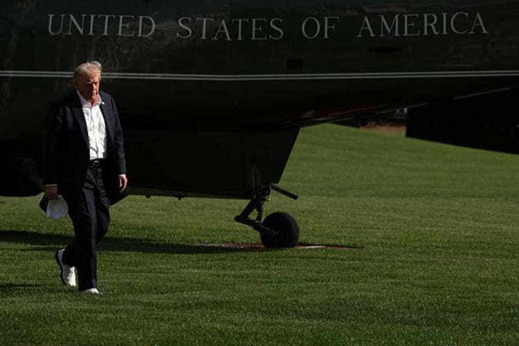 Trump Returns To Washington From Ryder Cup Trip