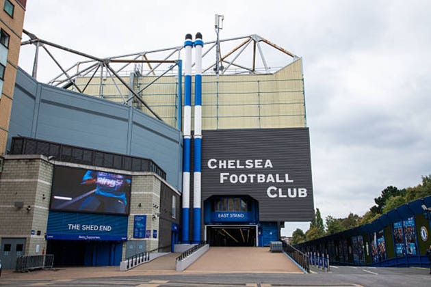 London, UK. 26 September 2025. Chelsea FC Stamford Bridge Shed End Entrance,