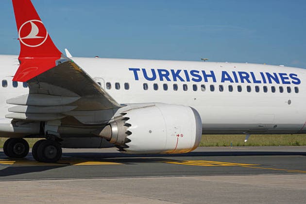 Turkish Airlines Boeing 737 MAX 9 passenger plane