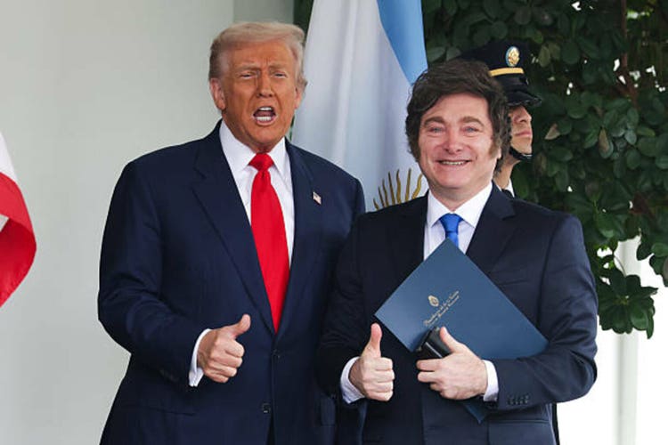 President Trump Meets With Visiting Argentine President Milei At The White House
