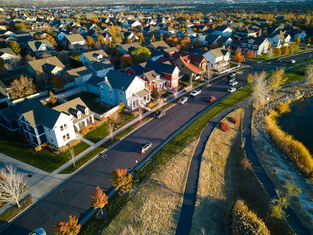 Housing Development Aerial View