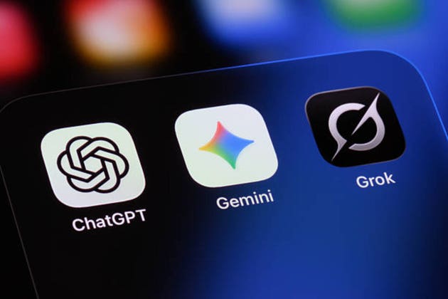 AI Assistant Apps on iPhone - ChatGPT, Gemini, Grok