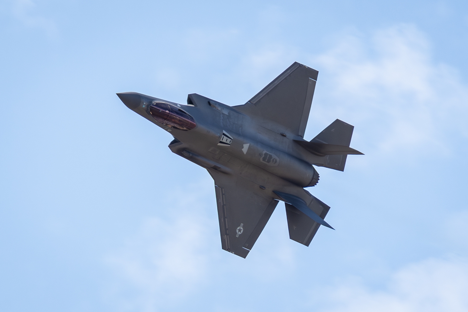 U.S. Air Force F-35 Lightning II stealth fighter in flight