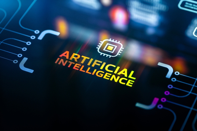 AI Digital Background. Artificial Intelligence Concept on Digital Screen Showcasing modern innovations and AI Technologies