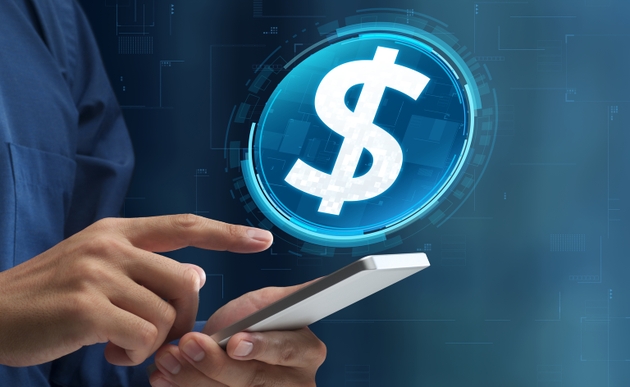 USD pegged stablecoin and digital dollar. Cryptocurrency tokens on blockchain networks.