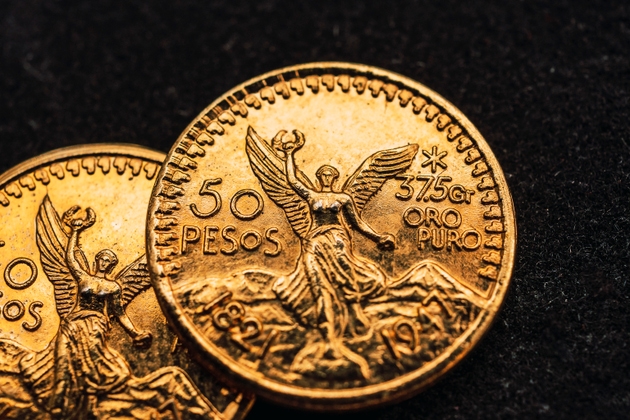 2 Mexican Centenario gold coins