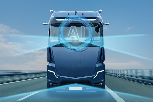 Autonomous truck with Artificial intelligence driving