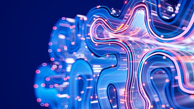 Abstract data. Machine Learning Concepts. AI - Artificial Intelligence, quantum computing. Digital transformation and big data. Ai powered