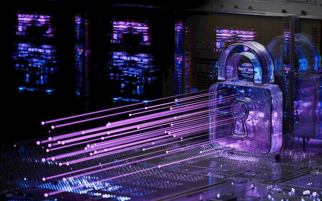 AI Cyber Security Ransomware Phishing Fingerprint Email Encrypted Technology, Digital Information Protected Secured