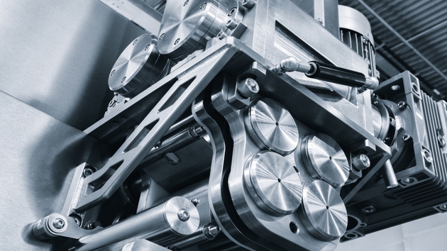 Conveyor Belt Food.Factory for the production of food. Production line with packaging. Food products in plastic packaging on the conveyor. food production concept