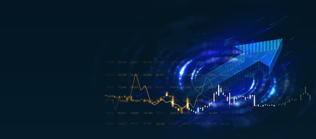 Financial data analysis graph background image, marketing concept, using customer insights.