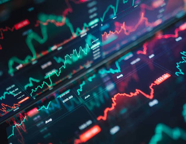 Abstract investment background ai driven cryptocurrency data analysis advanced crypto analytics visualization with ai trading agent and multi asset market intelligence dashboard