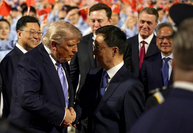 U.S. President Trump Arrives In China