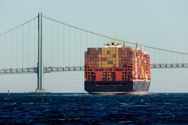 Massive Cargo Ship