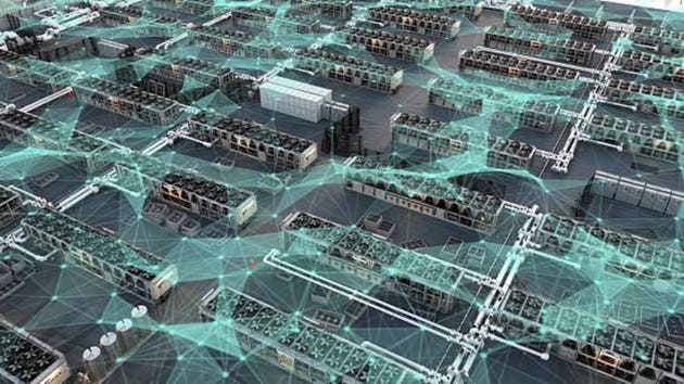 Hyperscale AI Data Center Campus with Digital Network Analytics