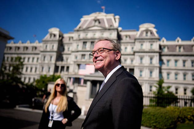 National Economic Council Director Kevin Hassett Speaks To Reporters Outside The White House