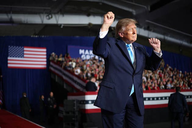 President Trump Holds Rally In Nebraska Supporting GOP Candidates