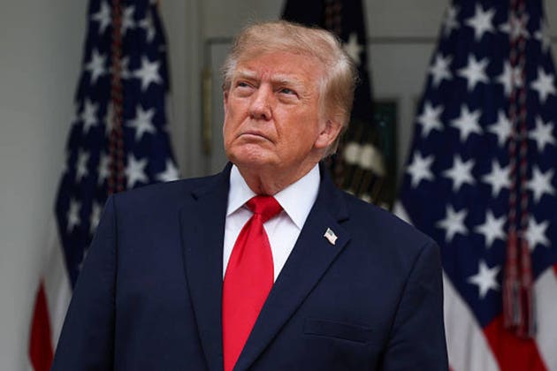 President Trump Attends Lunch In The White House Rose Garden