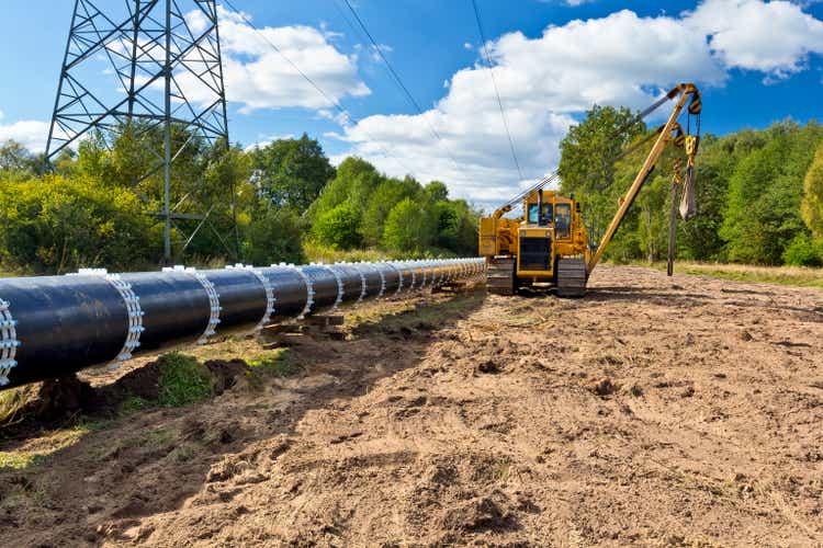 Construction of a gas pipeline