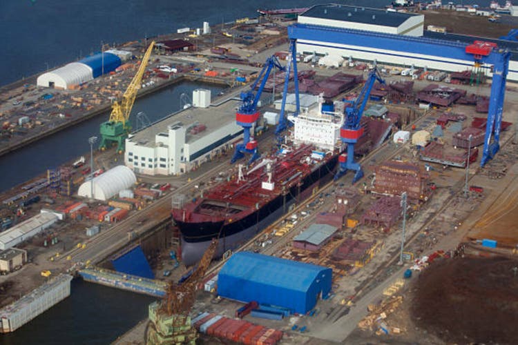 New Ship being built in Dry Dock