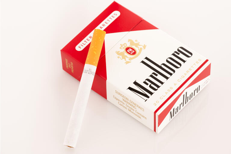 Package of Marlboro Red Label Filter Cigarettes
