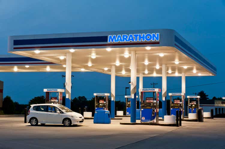 Marathon Gas Station Fuel Pumps