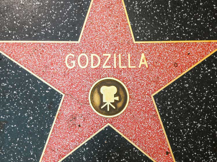 Godzilla is the star on the Hollywood Walk of Fame