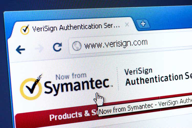 VeriSign webpage on the browser