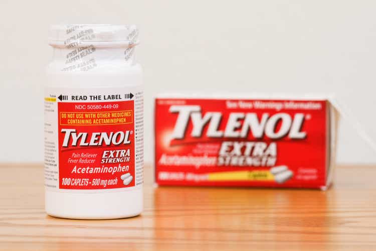 Sealed Bottle of Extra Strength Tylenol Caplets with Box