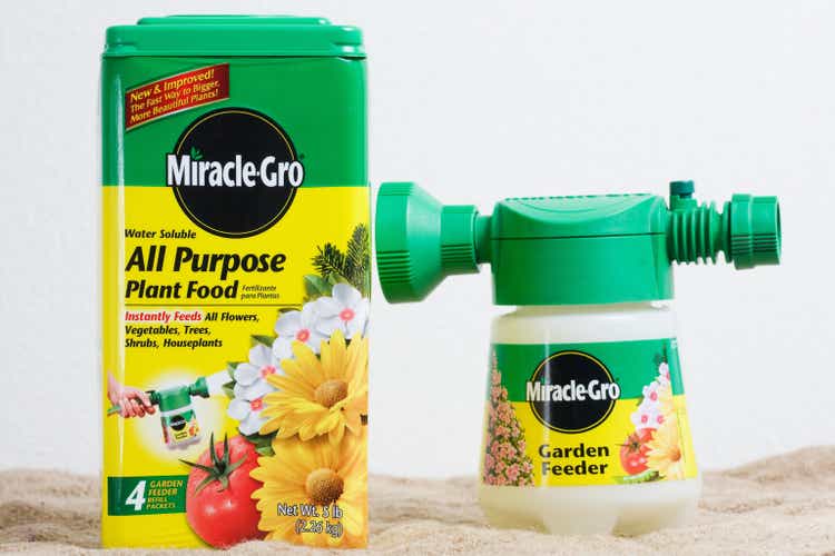 Miracle - Gro plant food with garden feeder
