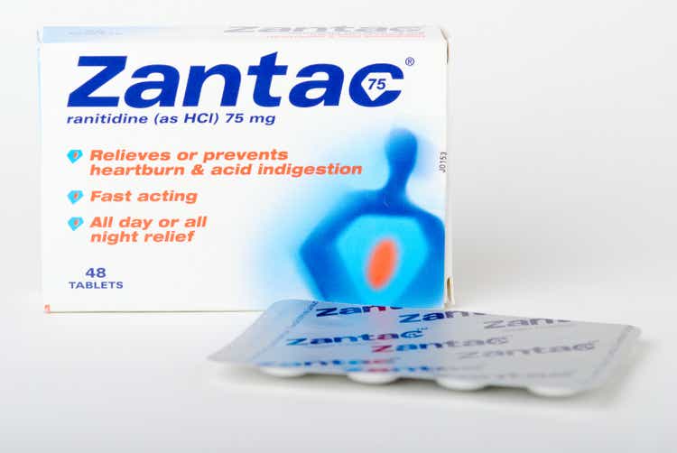Zantac Box and Blister Pack