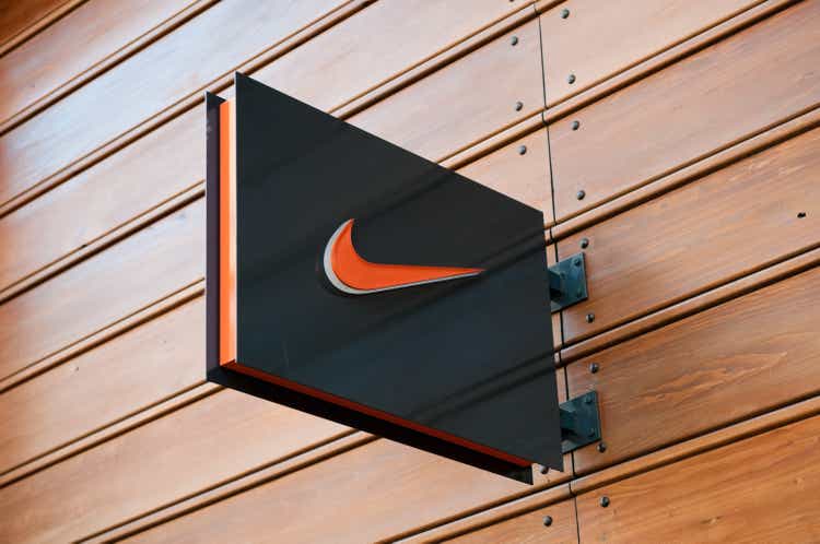 Logo du magasin Nike, Londres, Royaume-Uni