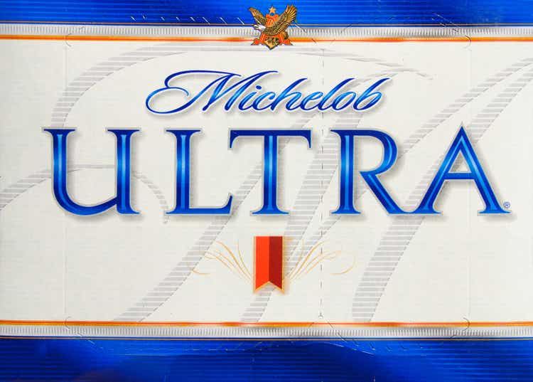 Michelob Ultra light beer