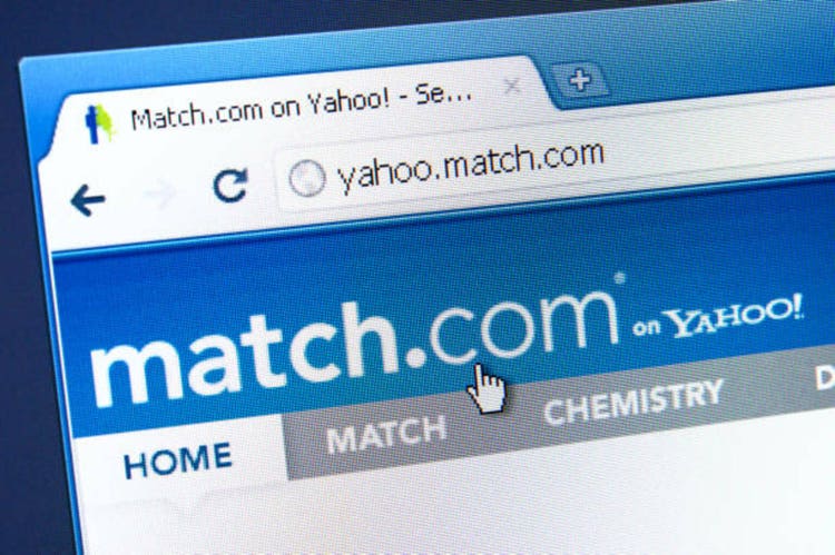 Match.com webpage on the browser