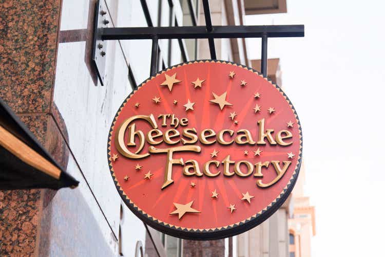 Cheesecake Factory sign