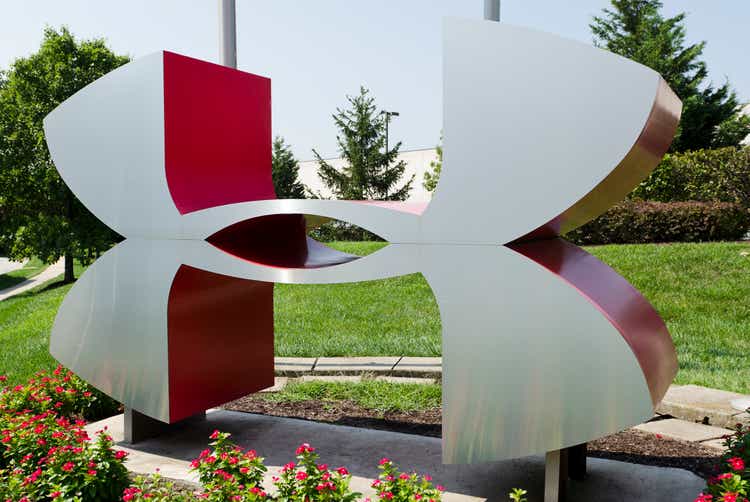 Under Armour Brand Logo Sculpture