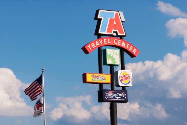 Travel Centers of America Sign