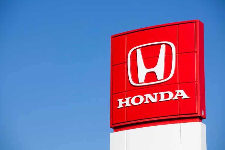 Honda Sign at Car Dealership