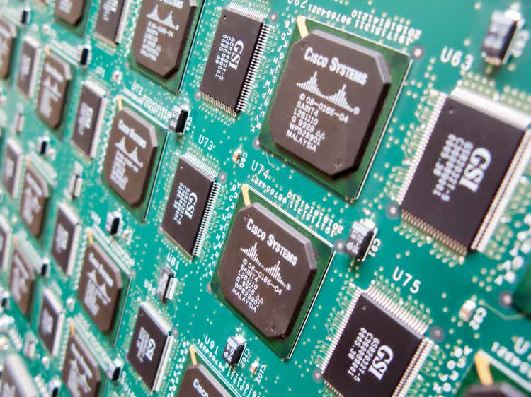 Circuit board close up