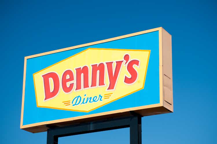 Denny"s Diner restaurant sign