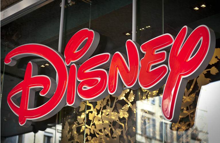 Disney Logo On Shop Window